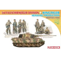 3rd Fallschirmjäger Division + King Tiger Henschel Production Ardennes 1944 1/72