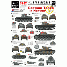 Star Decals 35-976 German tanks in Norway 1/35