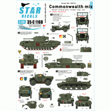Star Decals 35-C1168 Commonwealth Mix - Korean War 1950-53 1/35