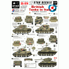 Star Decals 35-974 British Tanks in Italy #1 1/35
