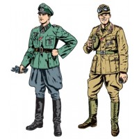 WWII Wehrmacht Officer & Africa Corps Tank Crewman 1/35