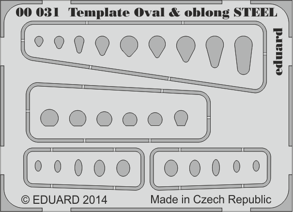 Ovals & oblong template STEEL