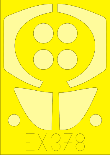 MB.326 1/48 Masking sheet for Italeri kit