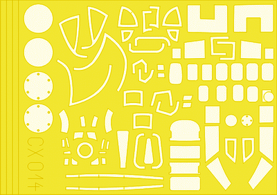 B-17F/G 1/72 Masking sheet for Academy kit