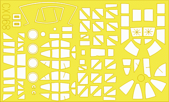 Ki-67 Peggy 1/72 Masking sheet for Hasegawa kit
