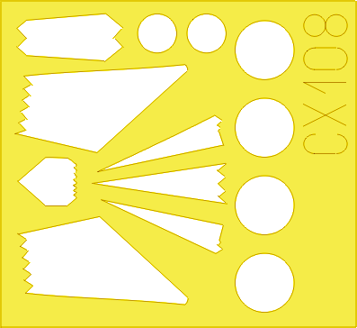 F-117 1/72 Masking sheet for Hasegawa kit