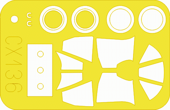 F4U-1 1/72 Masking sheet for Tamiya kit