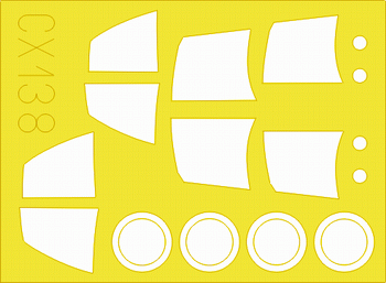 J-35 Draken 1/72 Masking sheet for Hasegawa kit