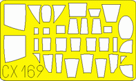 Il-28 Beagle 1/72 Masking sheet for Trumpeter kit