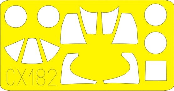 F4U-1A 1/72 Masking sheet for Tamiya kit