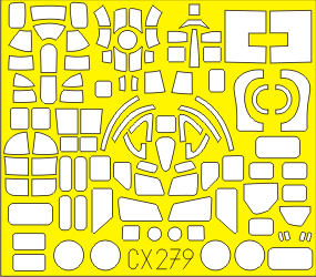 B-17G 1/72 Masking sheet for Revell kit