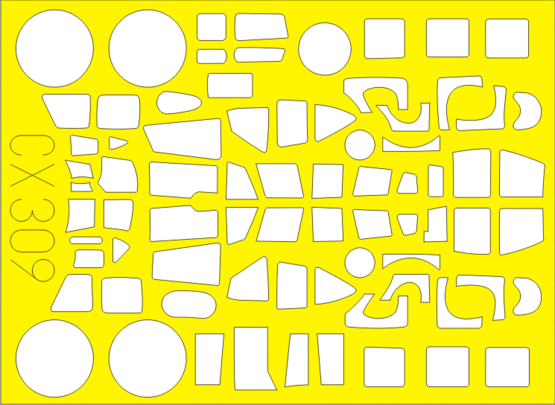 Ju-88A-4 1/72 Masking sheet for Revell kit