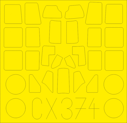 A6M3 1/72 Masking sheet for Tamiya kit