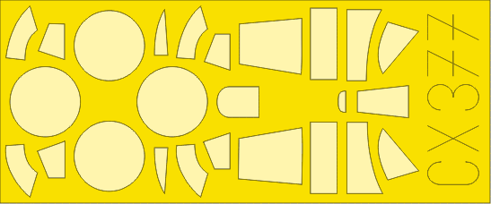 Gladiator 1/72 Masking sheet for Airfix kit