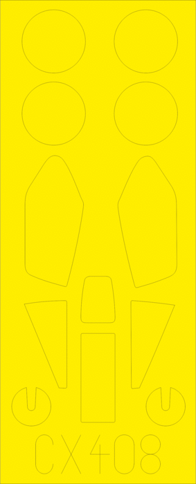 Lightning F.6 1/72 Masking sheet for Airfix kit Lightning F.6 1/72 Masking sheet for Airfix kit
