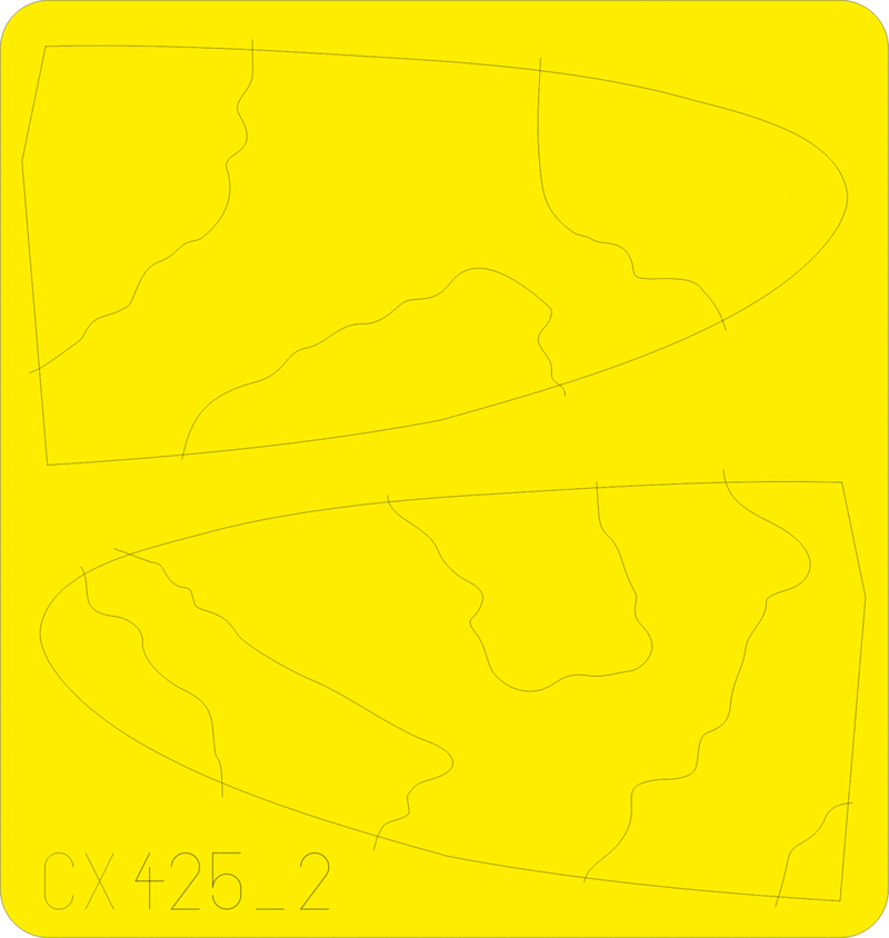 Spitfire camo scheme B 1/72 Masking sheet Spitfire camo scheme B 1/72 Masking sheet