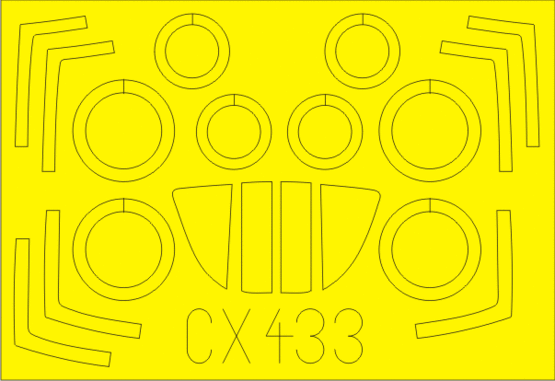 MiG-29A Izdeliye 9-12 1/72 Masking sheet for Trumpeter kit