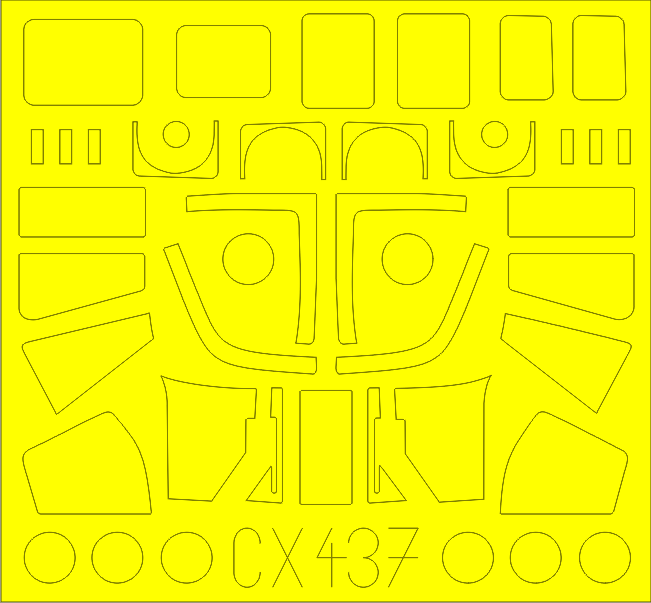 Sea King HC.4 1/72 Masking sheet for Airfix kit Sea King HC.4 1/72 Masking sheet for Airfix kit