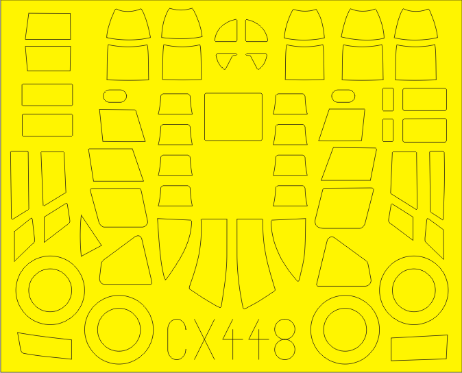 Blenheim Mk.IF 1/72 Masking sheet for Airfix kit