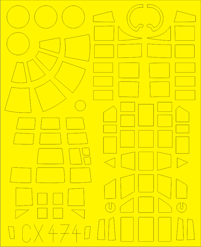 Fw 189A-1 1/72 Masking sheet for ICM kit