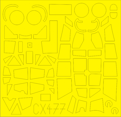 Do 17Z-2 1/72 Masking sheet for ICM kit