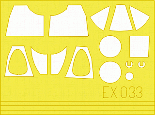 F4U-1D 1/48 Masking sheet for Tamiya kit