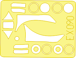 Typhoon Mk.Ib Bubbletop 1/48 Masking sheet for Hasegawa kit Typhoon Mk.Ib Bubbletop 1/48 Masking sheet for Hasegawa kit