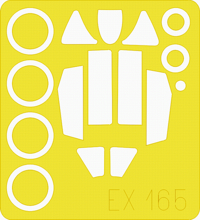 MiG-15bis 1/48 Masking sheet for Tamiya kit