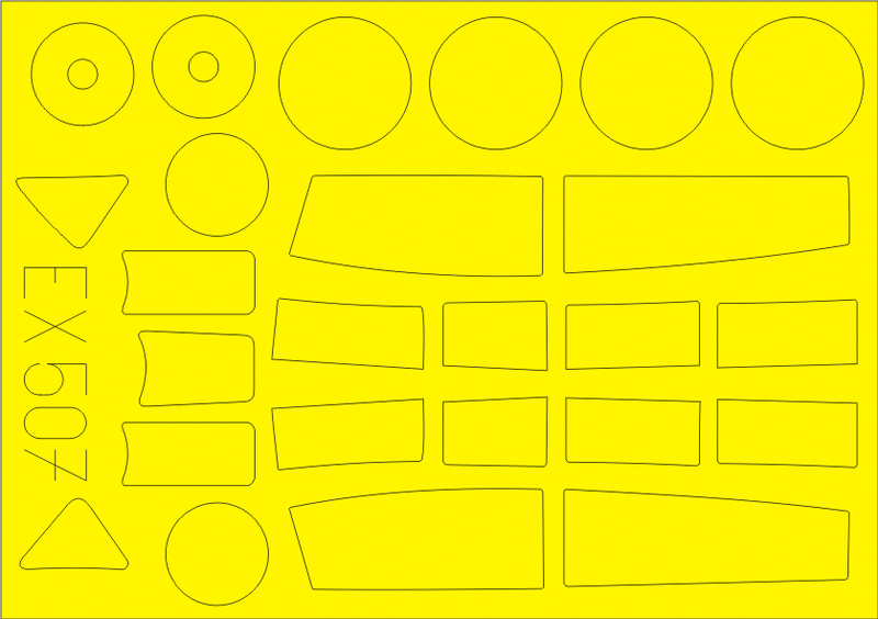 Me 262B-1a/U1 1/48 Masking sheet for Hobby Boss kit Me 262B-1a/U1 1/48 Masking sheet for Hobby Boss kit