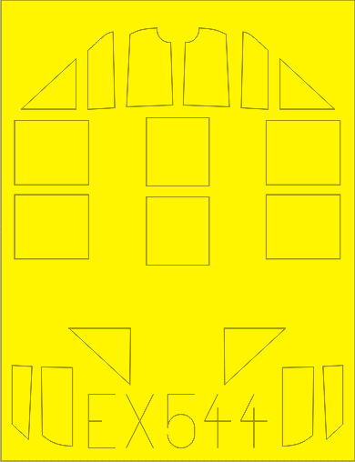 Bf 109G-2 1/48 Masking sheet for Eduard kit