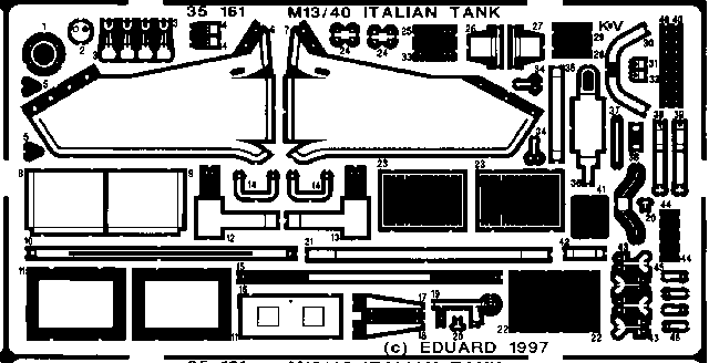 M13/40 1/35 Photo-etch for Tamiya kit