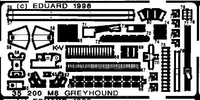 M-8 1/35 Photo-etch for Tamiya kit
