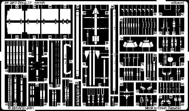StuG.IV 1/35 Photo-etch for Tamiya kit