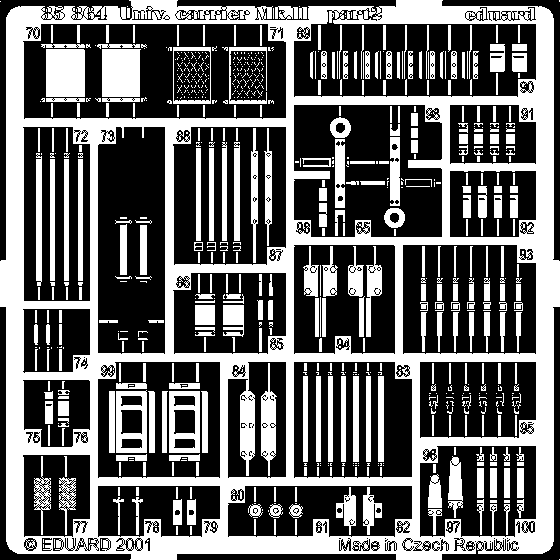 Universal Carrier Mk.II 1/35 Photo-etch for Tamiya kit Universal Carrier Mk.II 1/35 Photo-etch for Tamiya kit