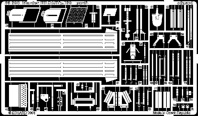 Marder III 1/35 Photo-etch for Tamiya kit