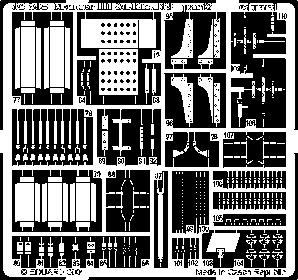 Marder III 1/35 Photo-etch for Tamiya kit