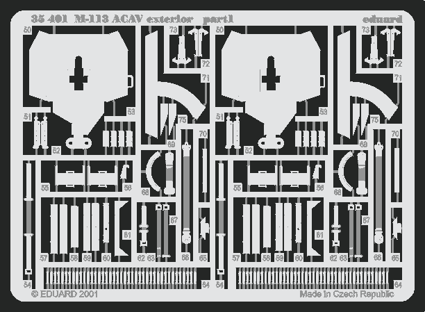 M-113 ACAV exterior 1/35 Photo-etch for Tamiya kit