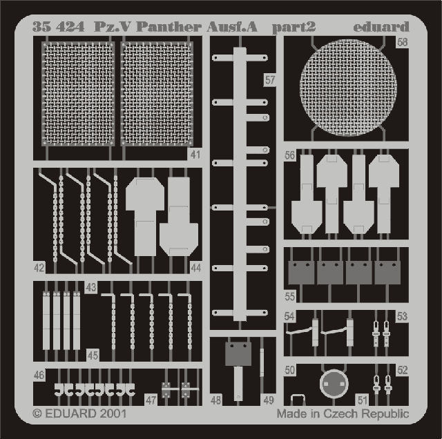 Panther Ausf.A 1/35 Photo-etch for Tamiya kit