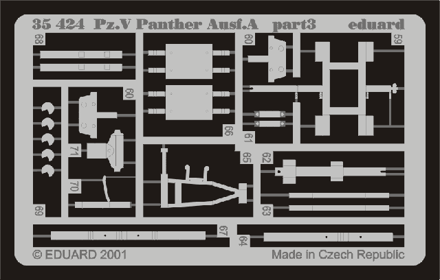 Panther Ausf.A 1/35 Photo-etch for Tamiya kit