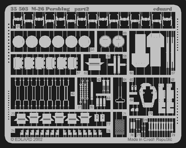 T-62 1/35 Photo-etch for Tamiya kit