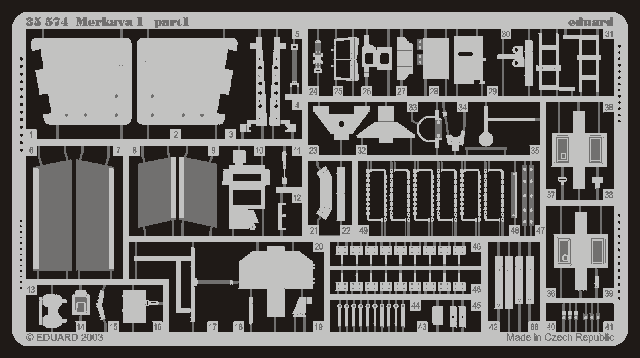 Merkava I 1/35 Photo-etch for Tamiya kit