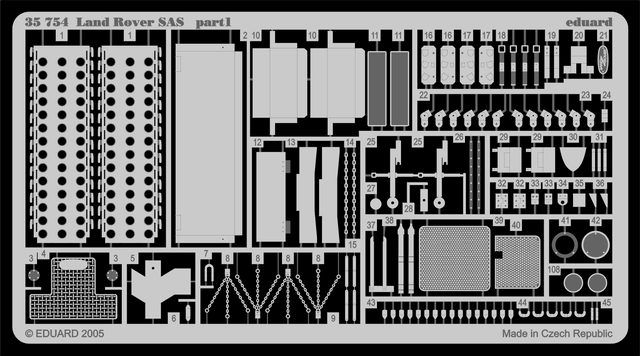 Land Rover SAS 1/35 Photo-etch for Tamiya kit