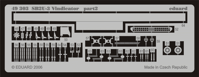 SB2U-3 1/48 Photo-etch for Accurate/Academy kit