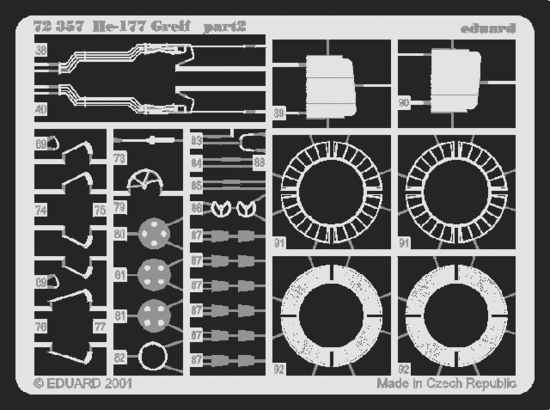 He 177 1/72 Photo-etch for Revell kit