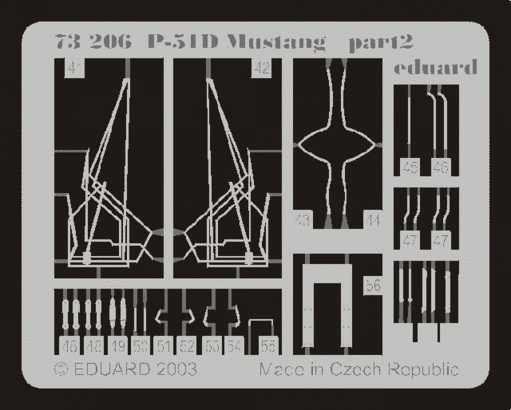 P-51D 1/72 Photo-etch for Tamiya kit