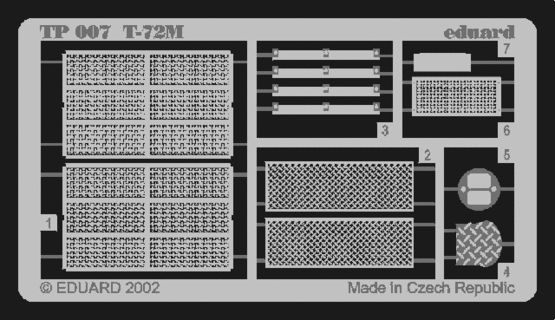 T-72M 1/35 Photo-etch for Tamiya kit