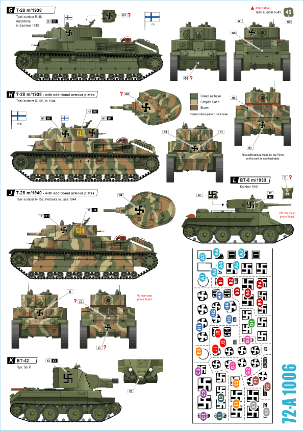 Star Decals 72-A1006 Finnish Tanks in WW2 #2 1/72 Star Decals 72-A1006 Finnish Tanks in WW2 #2 1/72